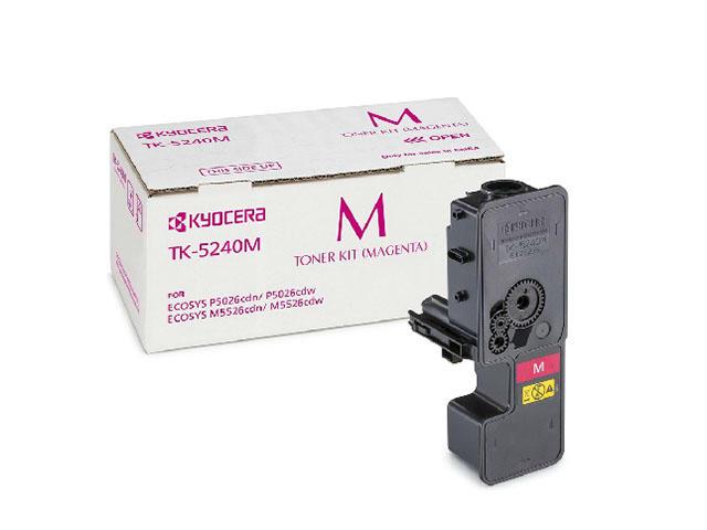 Тонер касета KYOCERA Magenta TK-5240M за M5526cdn/cdw/P5026cdn/cdw, 3000 к. | JAR Computers Тонер касета KYOCERA Magenta TK-5240M за M5526cdn/cdw/P5026cdn/cdw, 3000 к.