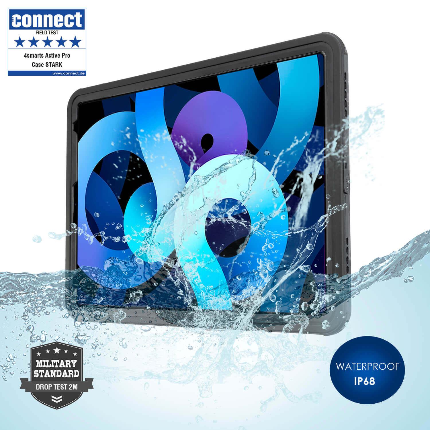 Ударо и водоустойчив калъф за iPad Air 5 (2022), iPad Air 4 (2020) - 4smarts Rugged Case Active Pro STARK (черен) | JAR Computers Ударо и водоустойчив калъф за iPad Air 5 (2022), iPad Air 4 (2020) - 4smarts Rugged Case Active Pro STARK (черен)