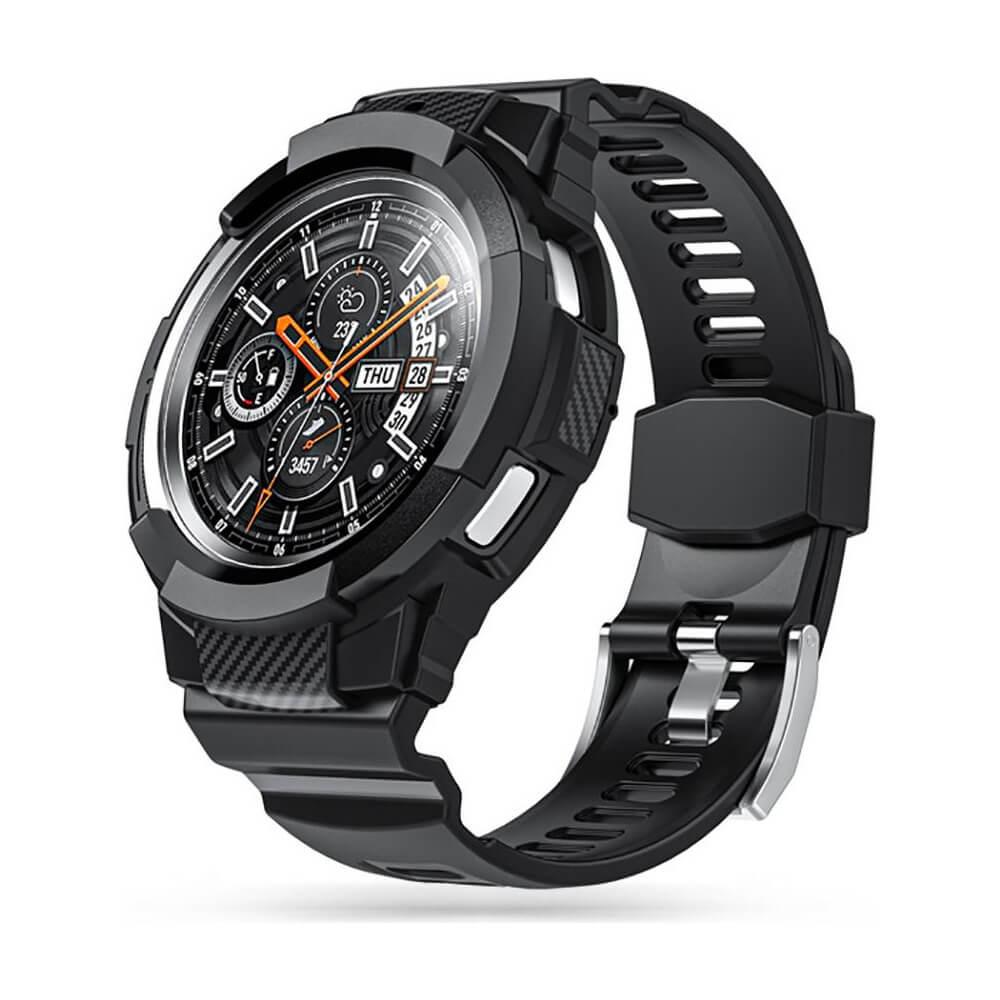Удароустойчив TPU кейс с вградена силиконова каишка за Samsung Galaxy Watch 4 Classic 46mm - Tech-Protect Scout Pro Case (черен) | JAR Computers Удароустойчив TPU кейс с вградена силиконова каишка за Samsung Galaxy Watch 4 Classic 46mm - Tech-Protect Scout Pro Case (черен)