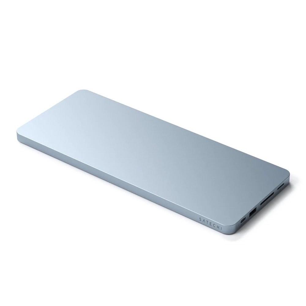 Алуминиева поставка с място за SDD и допълнителен USB-C хъб за iMac 24 (2021) - Satechi Aluminium USB-C Slim Dock with SSD Enclosure for iMac 24 (син) | JAR Computers Алуминиева поставка с място за SDD и допълнителен USB-C хъб за iMac 24 (2021) - Satechi Aluminium USB-C Slim Dock with SSD Enclosure for iMac 24 (син)