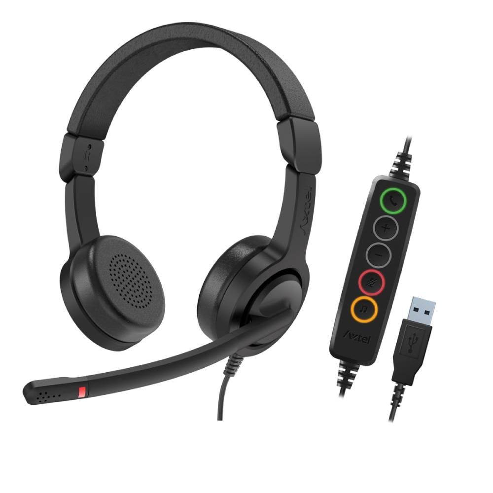 Axtel VOICE UC40 Stereo жични слушалки, USB-A | JAR Computers Axtel VOICE UC40 Stereo жични слушалки, USB-A