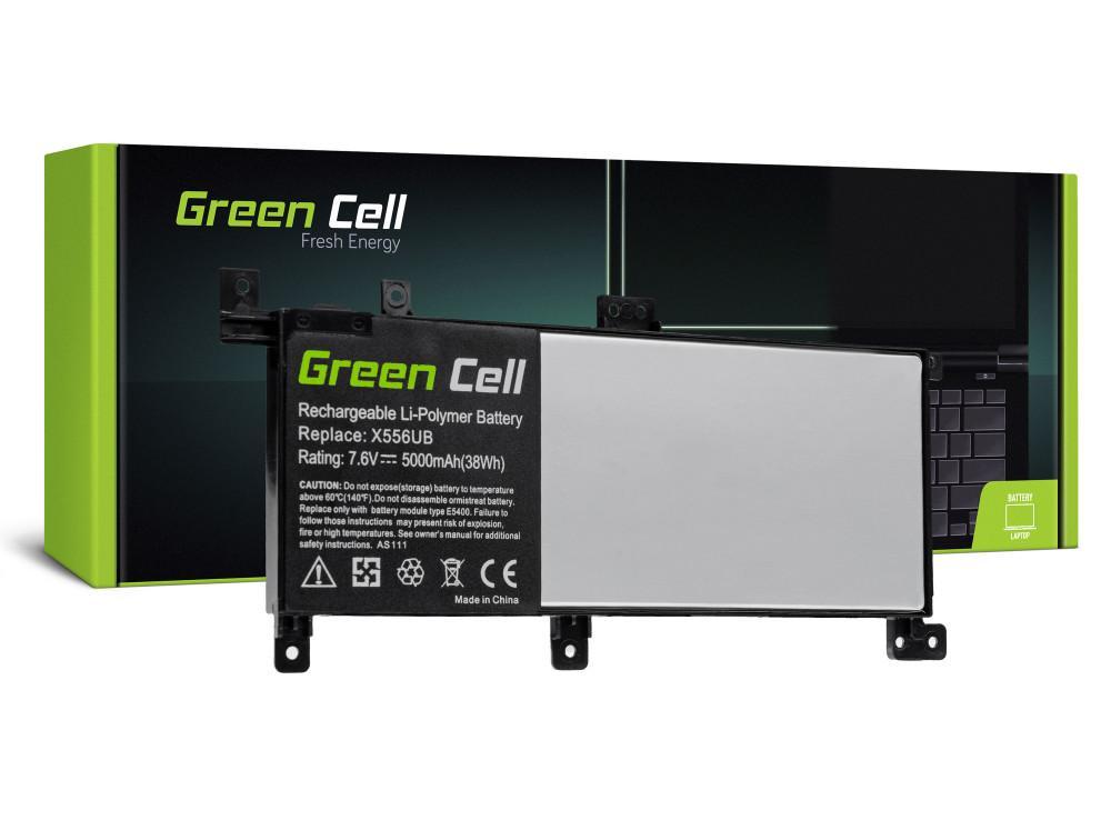 Батерия за лаптоп  ASUS X556U X556UV  AS111  C21N1509 7,6V 4650mA GREEN CELL | JAR Computers Батерия за лаптоп  ASUS X556U X556UV  AS111  C21N1509 7,6V 4650mA GREEN CELL