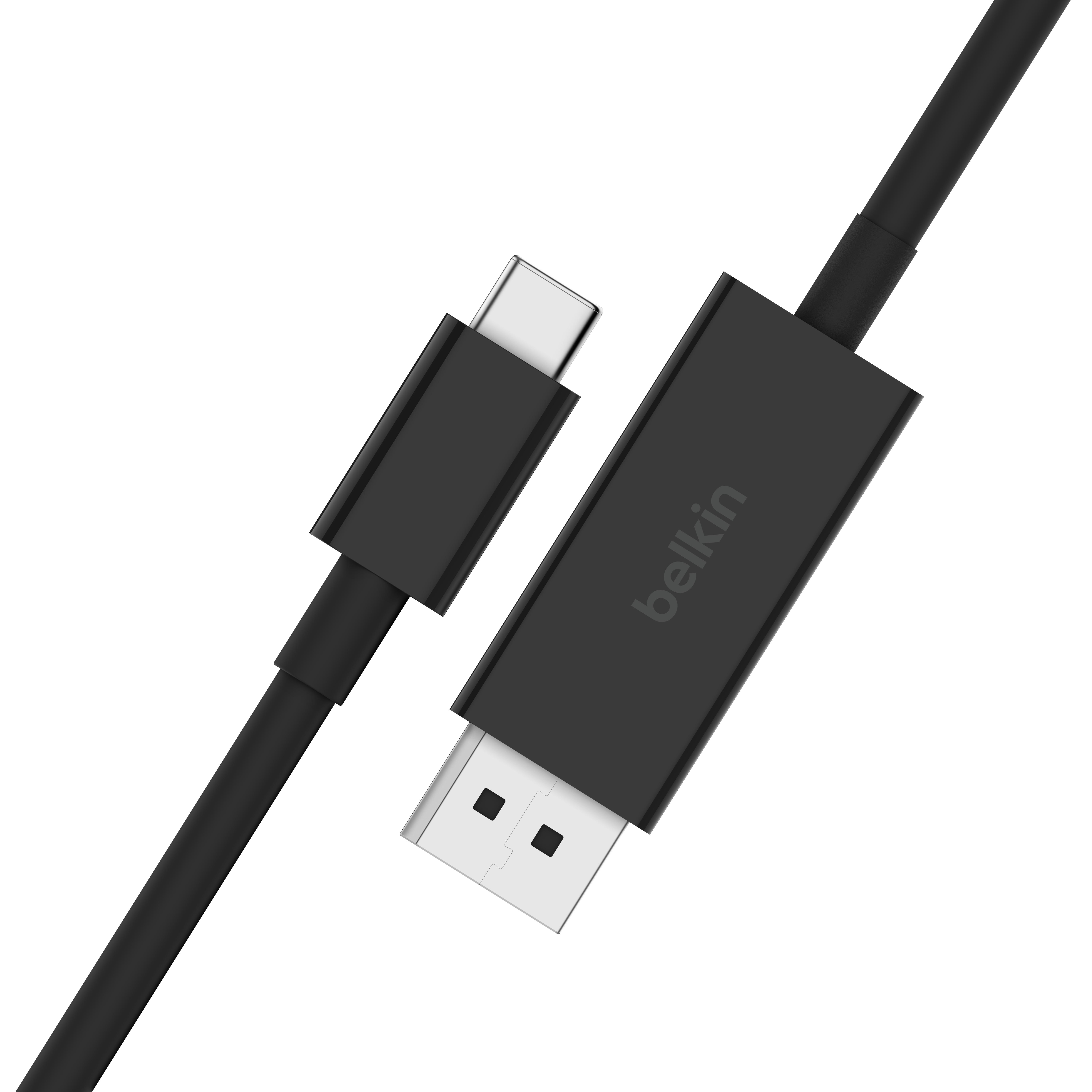 Belkin CONNECT Cable USB-C to DisplayPort 1.4 - 2M - Black | JAR Computers Belkin CONNECT Cable USB-C to DisplayPort 1.4 - 2M - Black