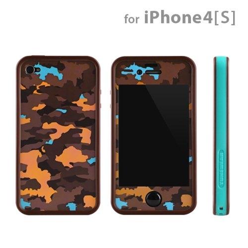 Бъмпер, скин и фолио за iPhone 4/4S - Tunewear Poptune Camo (кафяв-син) | JAR Computers Бъмпер, скин и фолио за iPhone 4/4S - Tunewear Poptune Camo (кафяв-син)