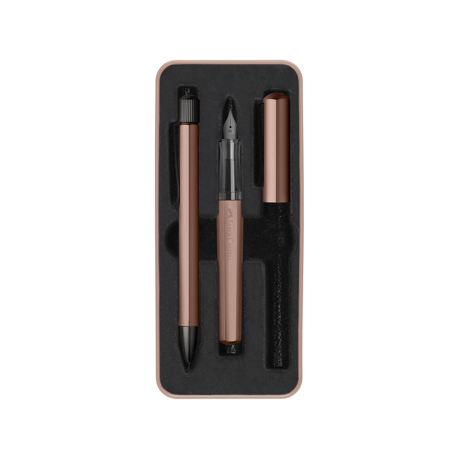 Faber-Castell Химикалка и Писалка Hexo, цвят бронз