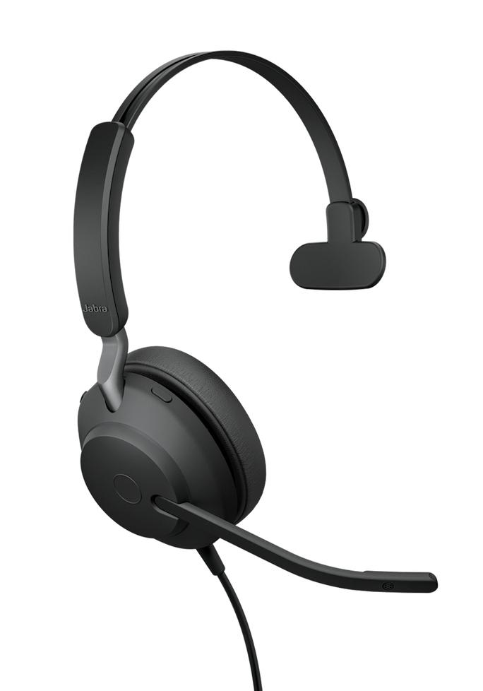 Jabra Evolve2 40 SE Слушалки Жичен Лента за глава Офис/Център за обаждания USB Type-C / USB Type-A Черен