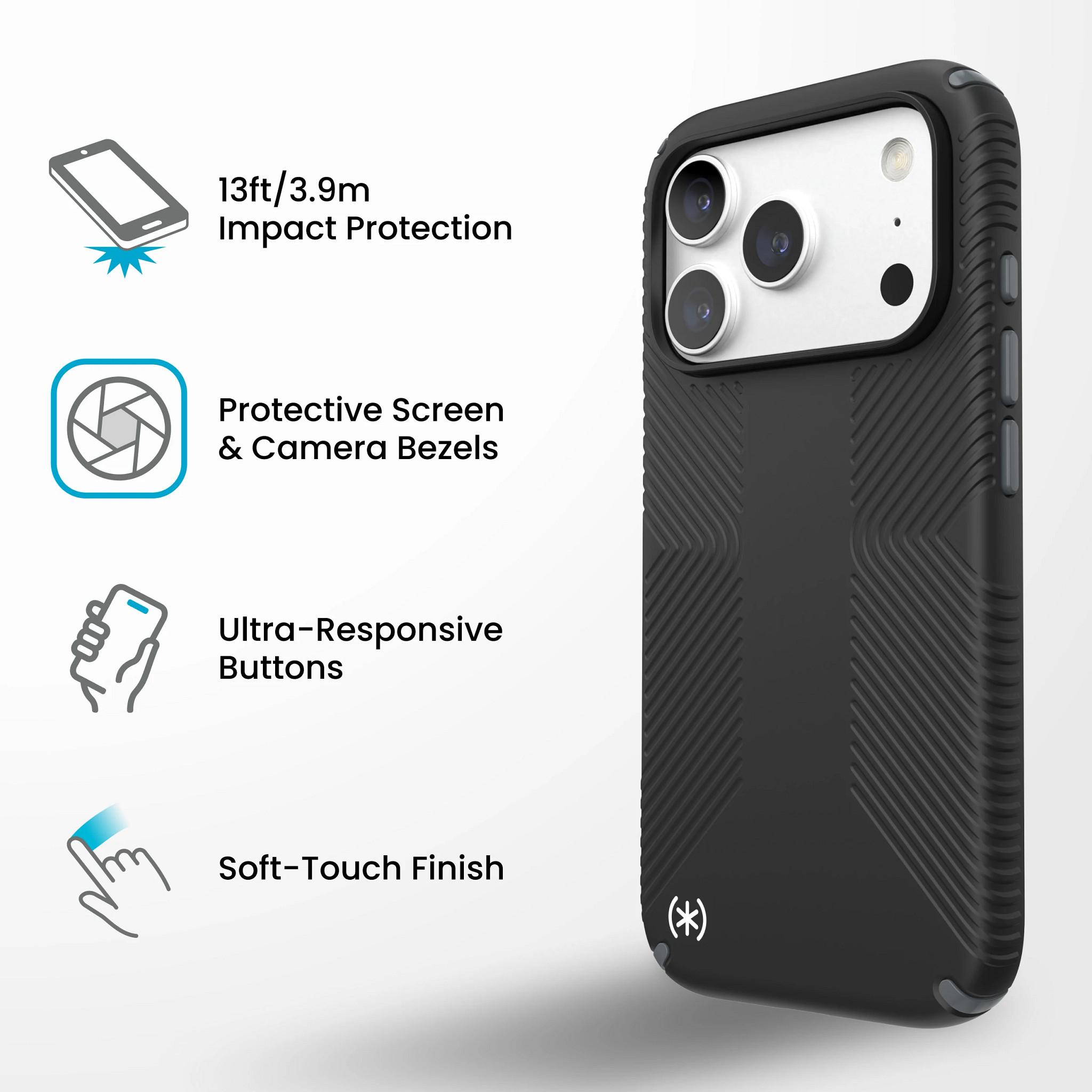 Калъф Speck iPhone18 Pro/17 Pro Presidio2 Grip+MS 151096-D143