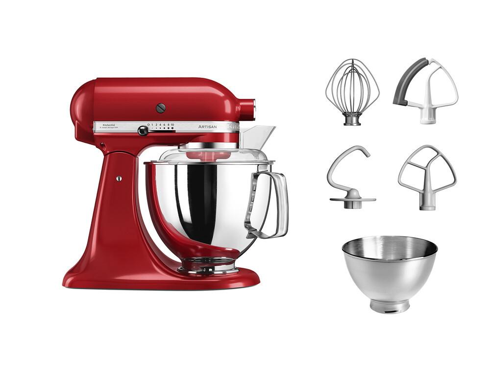 KitchenAid Artisan 5KSM175PS Стойка миксер 300 W Червен | JAR Computers KitchenAid Artisan 5KSM175PS Стойка миксер 300 W Червен