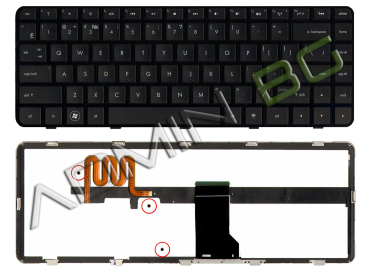 Клавиатура за лаптоп HP DM4 DM4-110 US Black Frame Black (Backlit) | JAR Computers Клавиатура за лаптоп HP DM4 DM4-110 US Black Frame Black (Backlit)