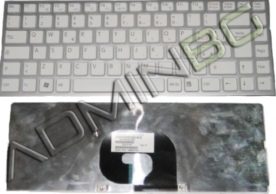 Клавиатура за лаптоп Sony Vaio VPC-Y Series Бяла със Сребриста Рамка с Кирилица / Silver Frame White | JAR Computers Клавиатура за лаптоп Sony Vaio VPC-Y Series Бяла със Сребриста Рамка с Кирилица / Silver Frame White