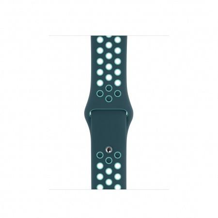 Оригинална силиконова каишка за Apple Watch 42мм, 44мм - Apple Watch Nike Sport Band (тъмнозелен-син) | JAR Computers Оригинална силиконова каишка за Apple Watch 42мм, 44мм - Apple Watch Nike Sport Band (тъмнозелен-син)