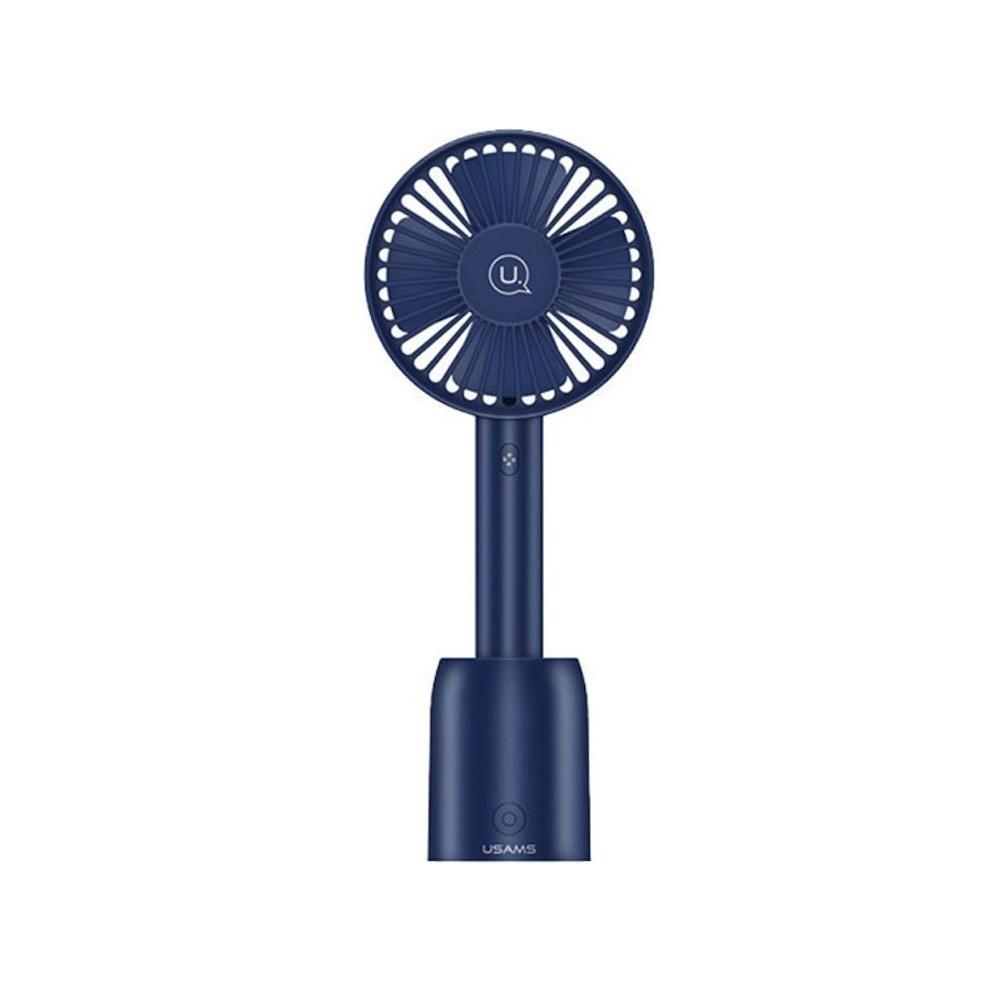 Преносим мини вентилатор с презареждаема батерия - Usams Portable Rotate And Handheld Fan (син) | JAR Computers Преносим мини вентилатор с презареждаема батерия - Usams Portable Rotate And Handheld Fan (син)