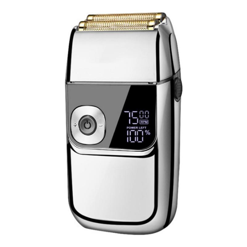 Самобръсначка Oliver Voltz OV51814C, 5W, LCD, IPX4, 1400mAh, Автономия до 2ч, 3 скорости, USB, Инокс