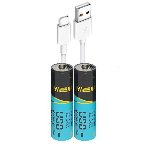 SMARTOOOLS Батерия AA 1.5V Rechargeable Type-C, 2200mWh - 2 бр. | JAR Computers SMARTOOOLS Батерия AA 1.5V Rechargeable Type-C, 2200mWh - 2 бр.