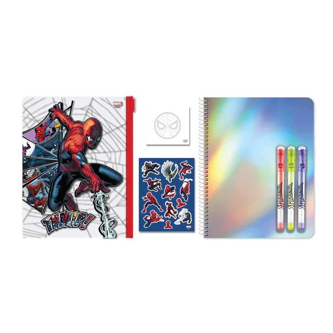 Тетрадка със спирала SPIDERMAN, A5, 60 л., линиран офсет 70 г, PVC пауч с цип | JAR Computers Тетрадка със спирала SPIDERMAN, A5, 60 л., линиран офсет 70 г, PVC пауч с цип