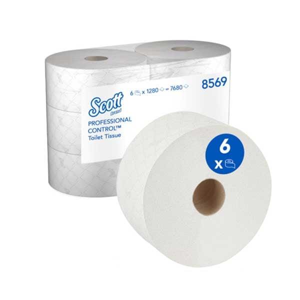 Тоалетна хартия Kimberly-Clark Scott Control 8569 Centrefeed, 1280 къса, 6 броя | JAR Computers Тоалетна хартия Kimberly-Clark Scott Control 8569 Centrefeed, 1280 къса, 6 броя