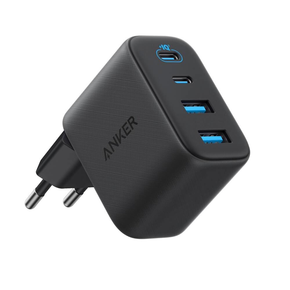 Захранване за ел. мрежа за лаптопи, смартфони и таблети с 2xUSB-C и 2xUSB-A изходи - Anker Zolo Fast Wall Charger PD 50W (черен) | JAR Computers Захранване за ел. мрежа за лаптопи, смартфони и таблети с 2xUSB-C и 2xUSB-A изходи - Anker Zolo Fast Wall Charger PD 50W (черен)