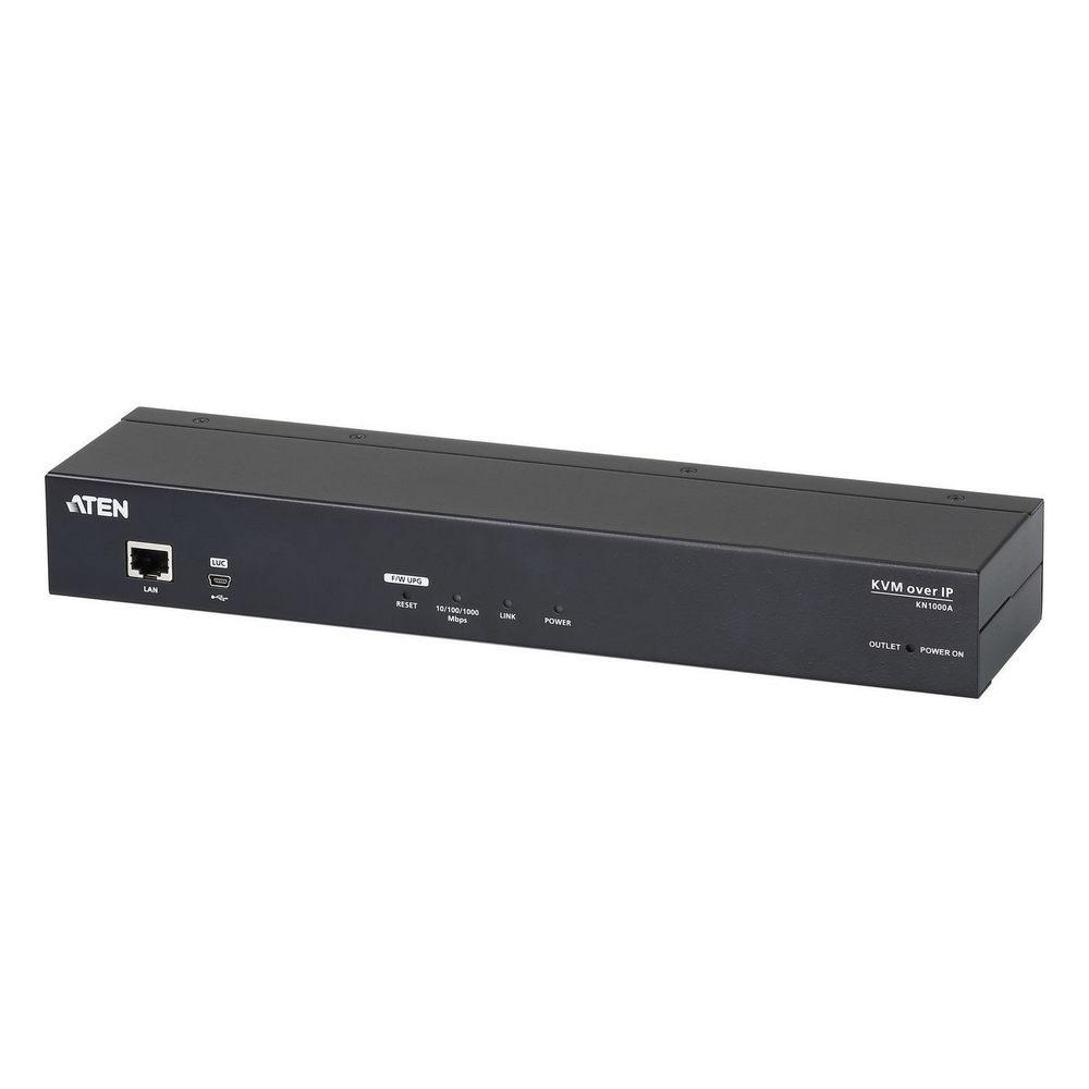 ATEN KN1000A :: 1-портов KVM over IP превключвател, VGA, с 1 захранващ порт, 1920 x 1200, Laptop USB конзола | JAR Computers ATEN KN1000A :: 1-портов KVM over IP превключвател, VGA, с 1 захранващ порт, 1920 x 1200, Laptop USB конзола