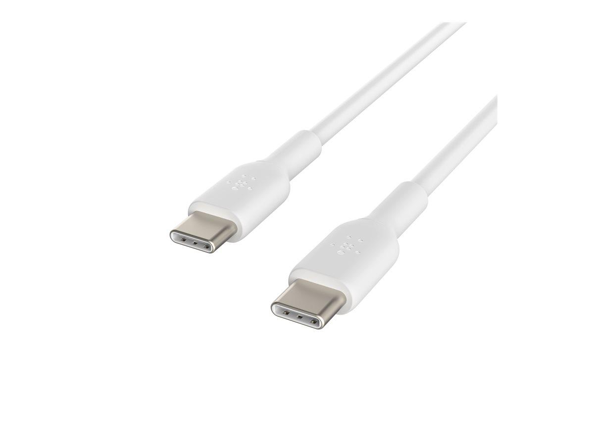 Belkin USB-C/USB-C 2.0 PVC Kabel, 1m, weiß, Doppelpack | JAR Computers Belkin USB-C/USB-C 2.0 PVC Kabel, 1m, weiß, Doppelpack