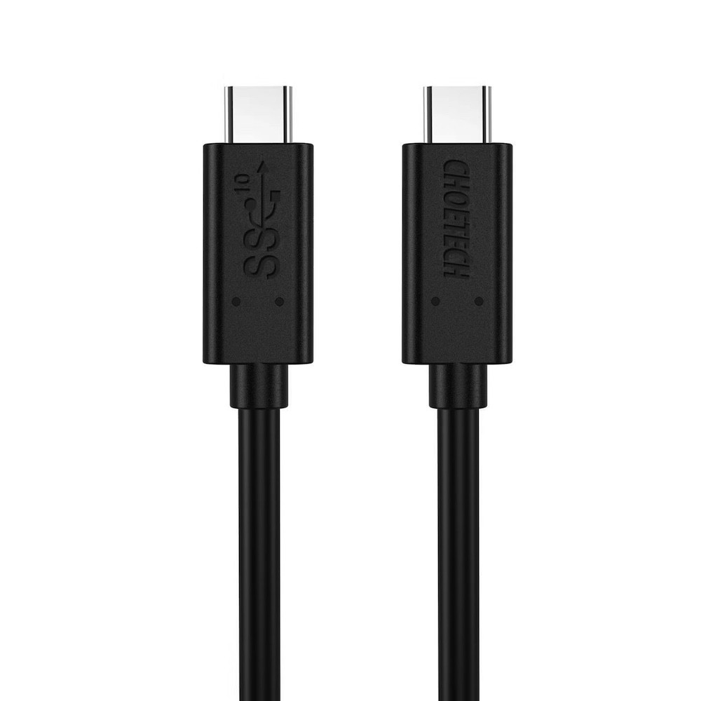 Choetech USB-C to USB-C Cable 60W - здрав кабел с бързо зареждане за устройства с USB-C порт (100 см) (черен)