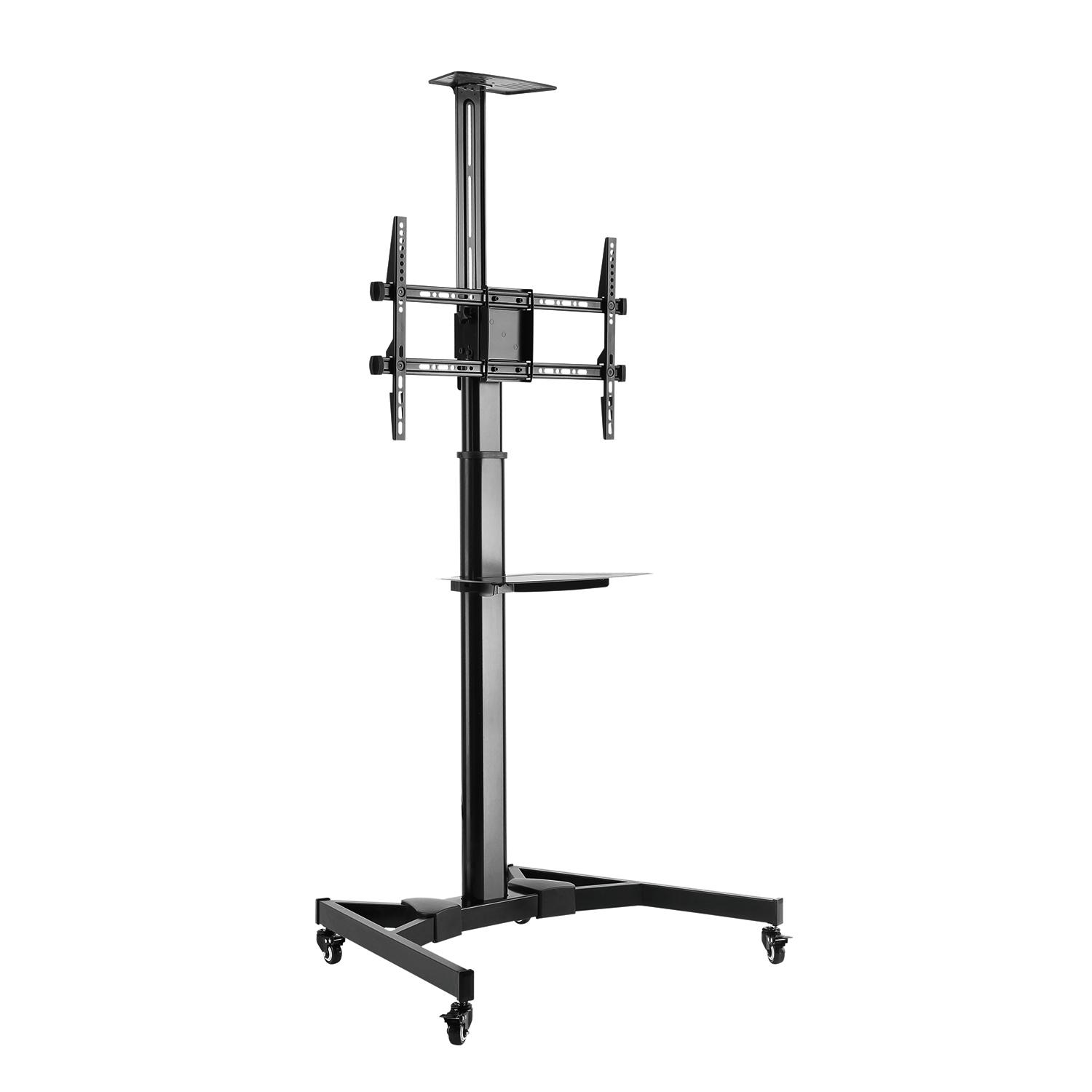 Ewent EW1540 подвижна подова стойка за телевизори 37–70", до 50 kg | JAR Computers Ewent EW1540 подвижна подова стойка за телевизори 37–70", до 50 kg