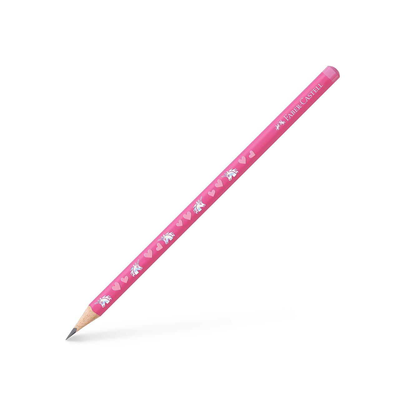 Faber-Castell Молив Еднорог, чернографитен, НВ, розов
