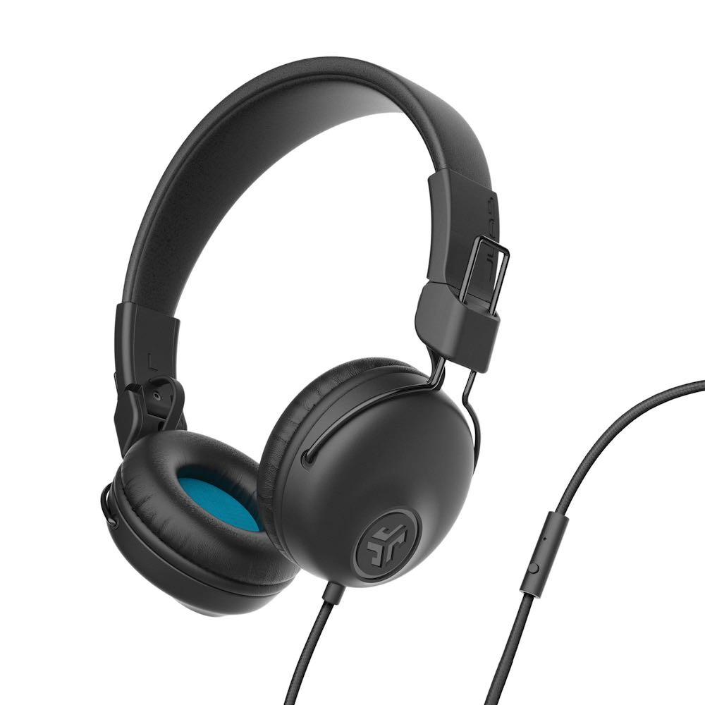 JLAB Studio Wired On-Ear Headphones - слушалки с микрофон за мобилни устройства (черен)