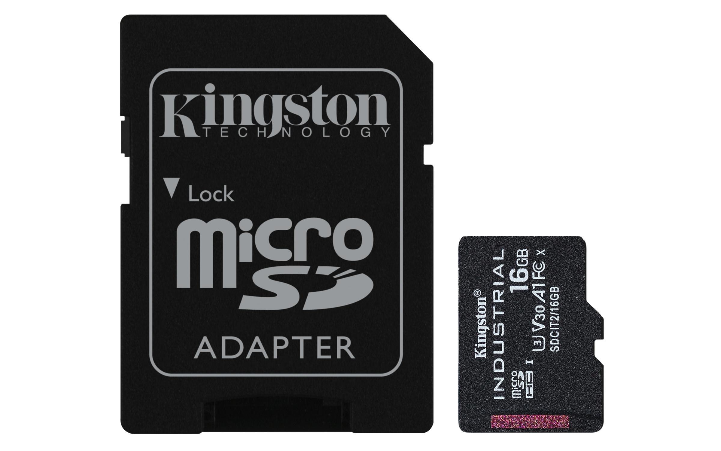 Kingston Technology Industrial 16 GB MicroSDHC UHS-I Клас 10