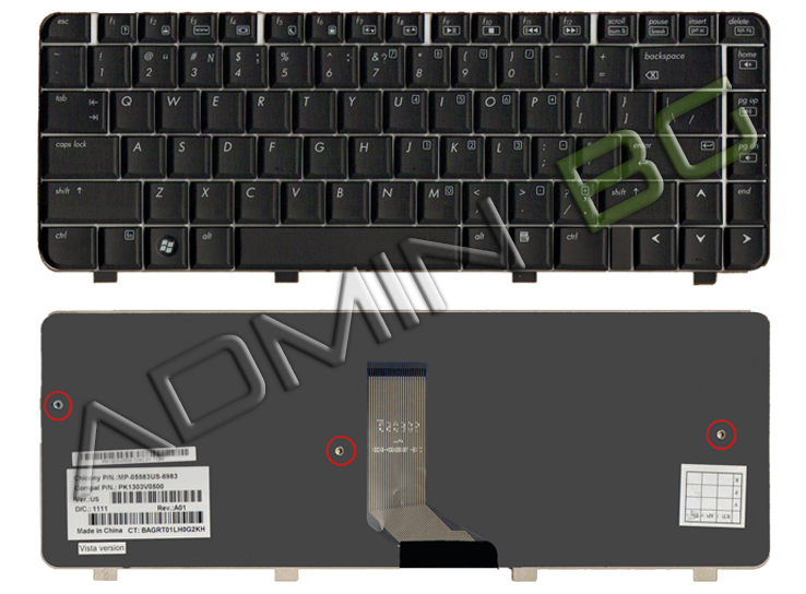 Клавиатура за лаптоп HP Compaq Presario CQ40 CQ41 CQ45 Черна Матова с Кирилица | JAR Computers Клавиатура за лаптоп HP Compaq Presario CQ40 CQ41 CQ45 Черна Матова с Кирилица