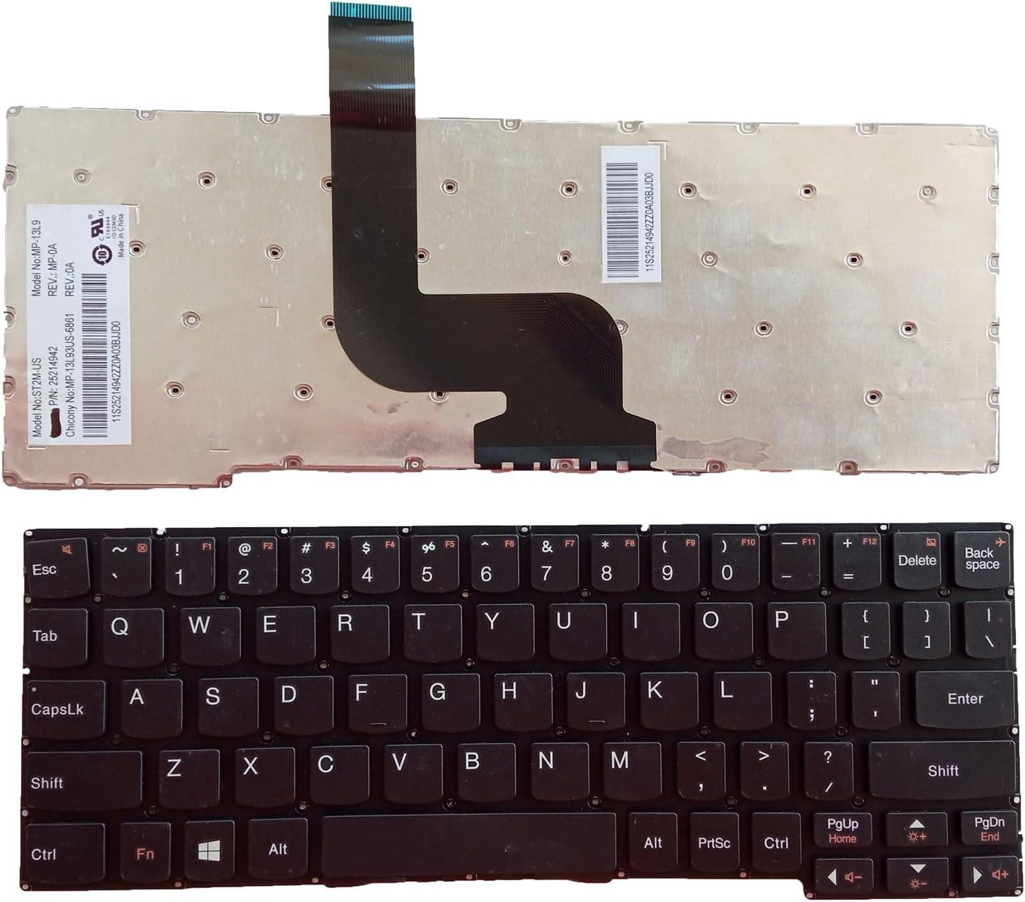 Клавиатура за лаптоп Lenovo MiiX 2 10 Черна Без Рамка с Малък Ентър (US) | JAR Computers Клавиатура за лаптоп Lenovo MiiX 2 10 Черна Без Рамка с Малък Ентър (US)
