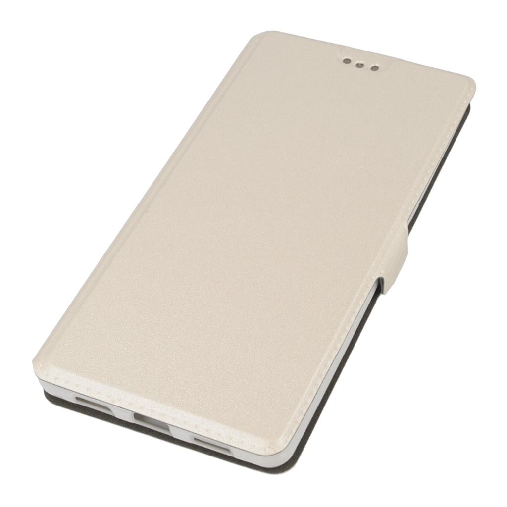 Кожен калъф, тип портфейл и поставка за LG Zero - Wallet Flip Case (бял) | JAR Computers Кожен калъф, тип портфейл и поставка за LG Zero - Wallet Flip Case (бял)