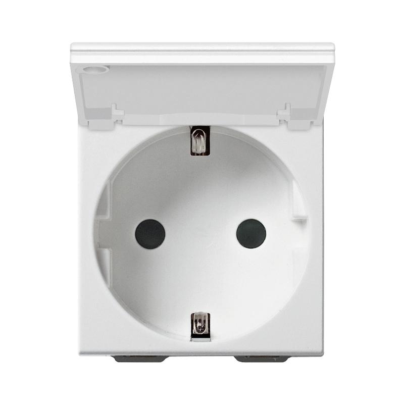 Контакт Шуко с капак 2P+E 16A 2M SICURY защита Бял - VIMAR Neve Up 09208.C | JAR Computers Контакт Шуко с капак 2P+E 16A 2M SICURY защита Бял - VIMAR Neve Up 09208.C