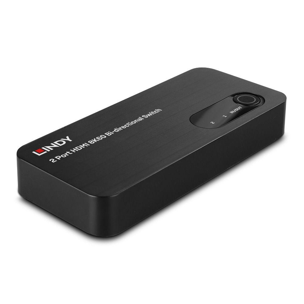 LINDY LNY-38339 :: 2-портов HDMI 8K60 Bi-Directional превключвател