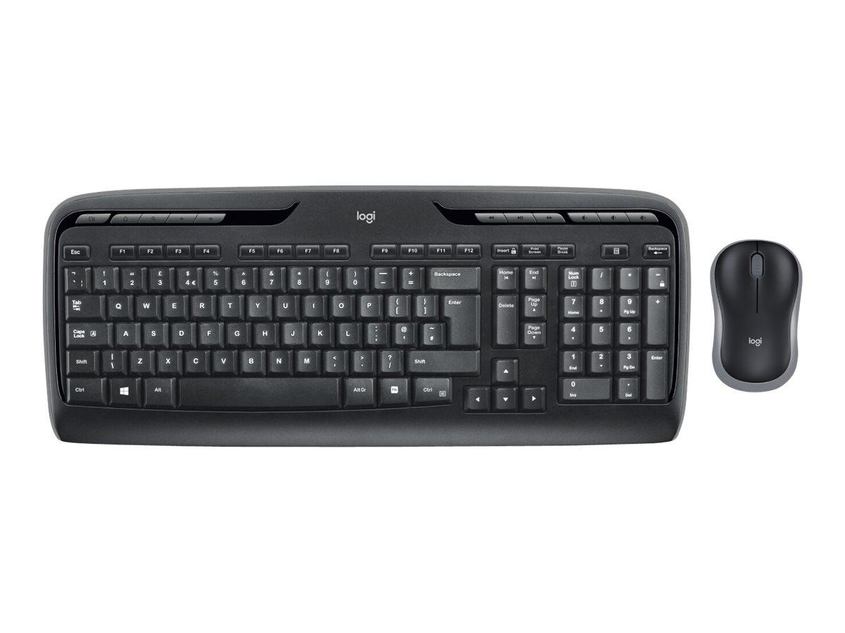 Logitech MK330 RF Wireless QWERTY UK Black | JAR Computers Logitech MK330 RF Wireless QWERTY UK Black