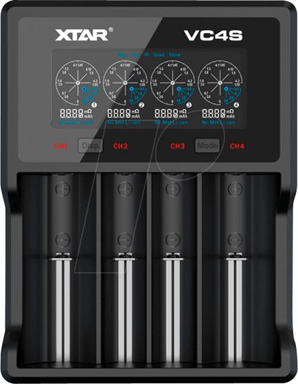 Зарядно у-во XTAR VC4SL, 4 гнезда, LCD дисплей, USB, LiIon & NIMH, 18650, CR123, AA, AAA | JAR Computers Зарядно у-во XTAR VC4SL, 4 гнезда, LCD дисплей, USB, LiIon & NIMH, 18650, CR123, AA, AAA