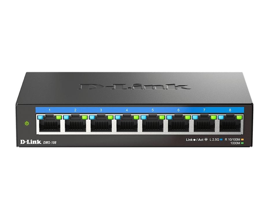 D-Link 8-Port Multi-Gigabit Unmanaged Switch | JAR Computers D-Link 8-Port Multi-Gigabit Unmanaged Switch