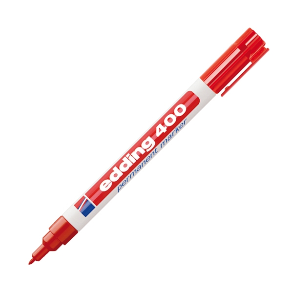EDDING 400 PERMANENT MARKER RED (4-400002)