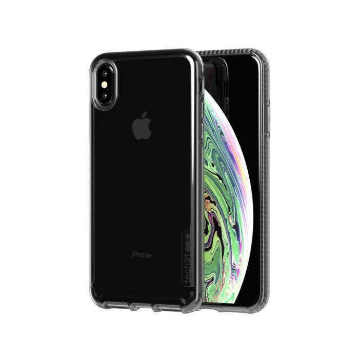 Хибриден удароустойчив кейс за iPhone XS Max - Tech21 Pure Carbon (черен-прозрачен) | JAR Computers Хибриден удароустойчив кейс за iPhone XS Max - Tech21 Pure Carbon (черен-прозрачен)