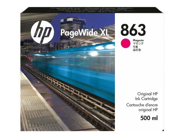 HP 863 500ml Magenta PageWide XL Ink Crtg | JAR Computers HP 863 500ml Magenta PageWide XL Ink Crtg