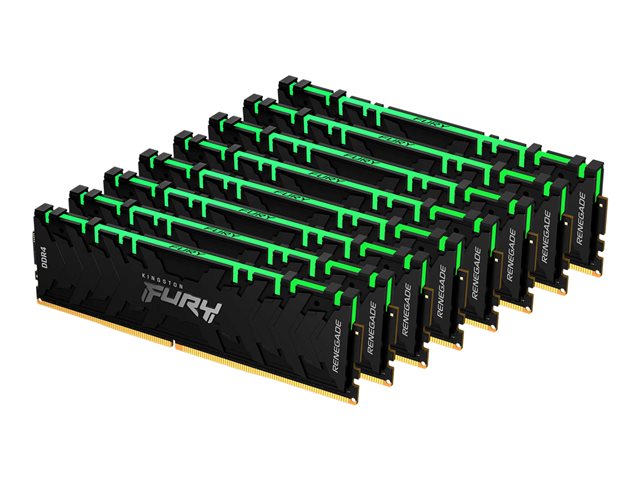 KINGSTON 256GB 3200MHz DDR4 CL16 DIMM Kit of 8 FURY Renegade RGB