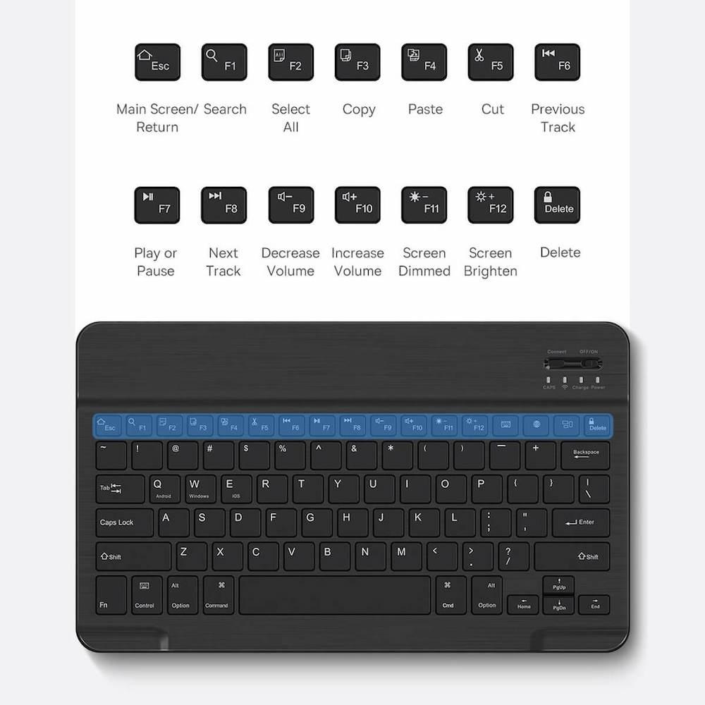 Кожен калъф и безжична блутут клавиатура за iPad Pro 11 M1 (2021), iPad Pro 11 (2020), iPad Pro 11 (2018) - Baseus Brilliance Keyboard Case (ARJK000113) (черен) | JAR Computers Кожен калъф и безжична блутут клавиатура за iPad Pro 11 M1 (2021), iPad Pro 11 (2020), iPad Pro 11 (2018) - Baseus Brilliance Keyboard Case (ARJK000113) (черен)