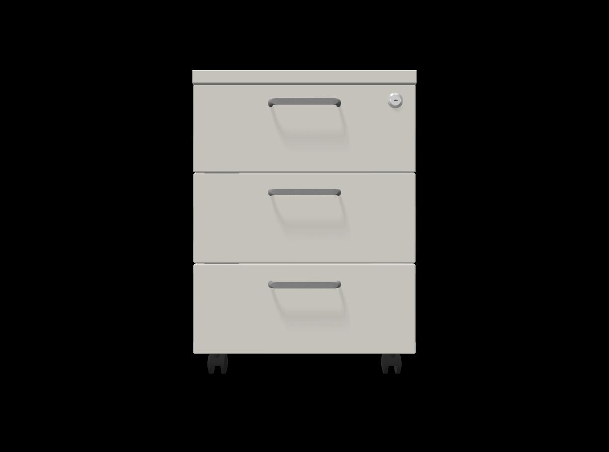 Мобилен контейнер с три чекмеджета Easy Space 3D, 430х600х600мм, ПДЧ 18 мм, светлосив | JAR Computers Мобилен контейнер с три чекмеджета Easy Space 3D, 430х600х600мм, ПДЧ 18 мм, светлосив