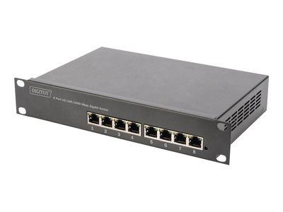 Мрежов суич DIGITUS DN-95331 - switch - 8 ports - managed - rack-mountable