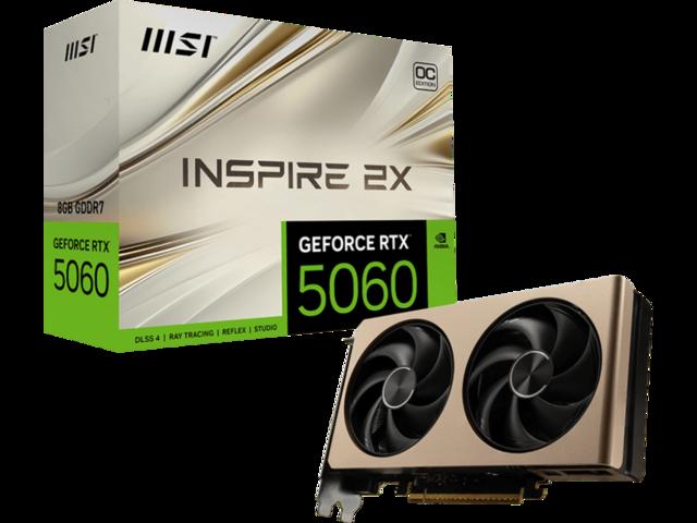MSI GeForce RTX 5060 8G INSPIRE 2X OC