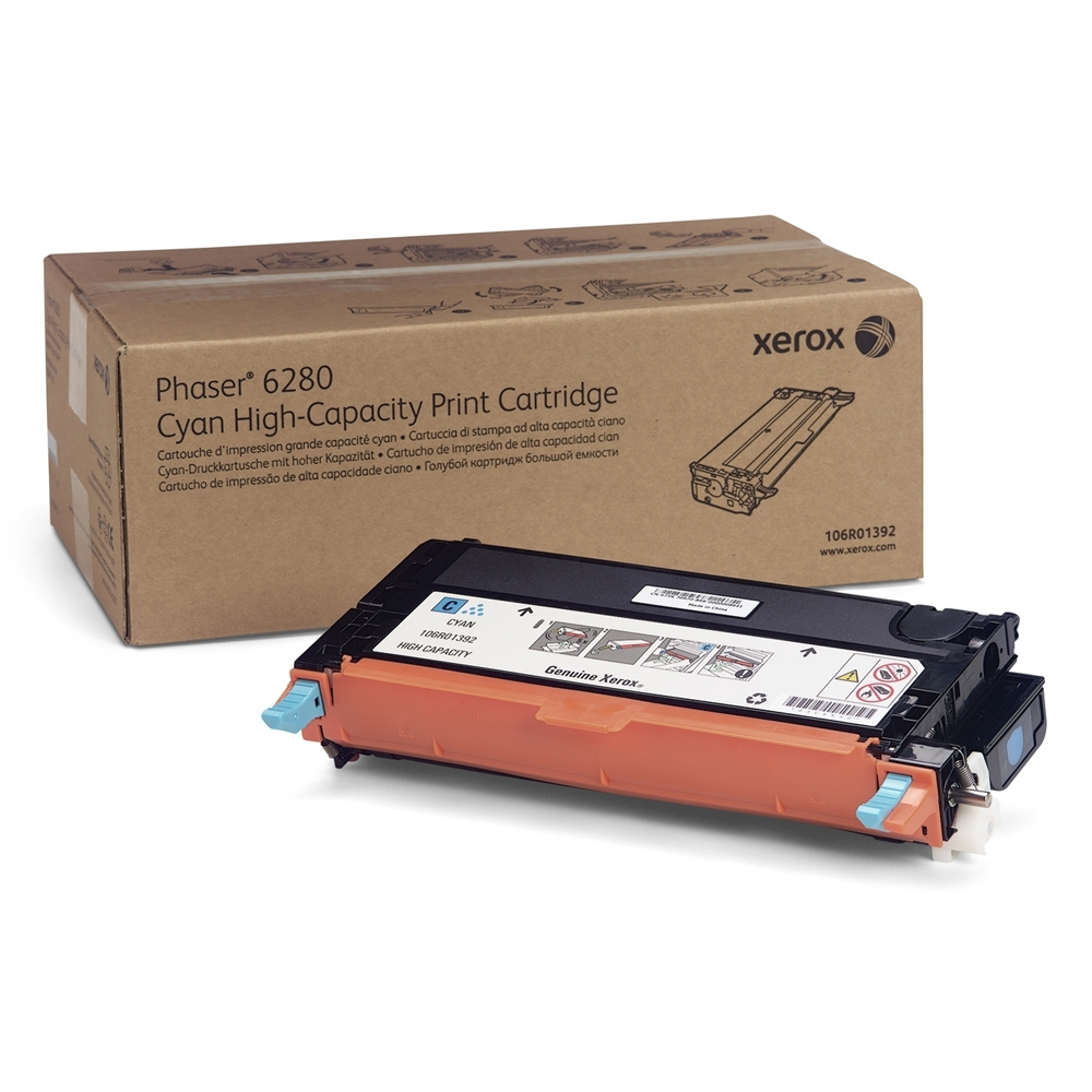 PHASER 6280/VN/VDN/DN/N HC CYAN TONER (5.9k) (XER106R01392)