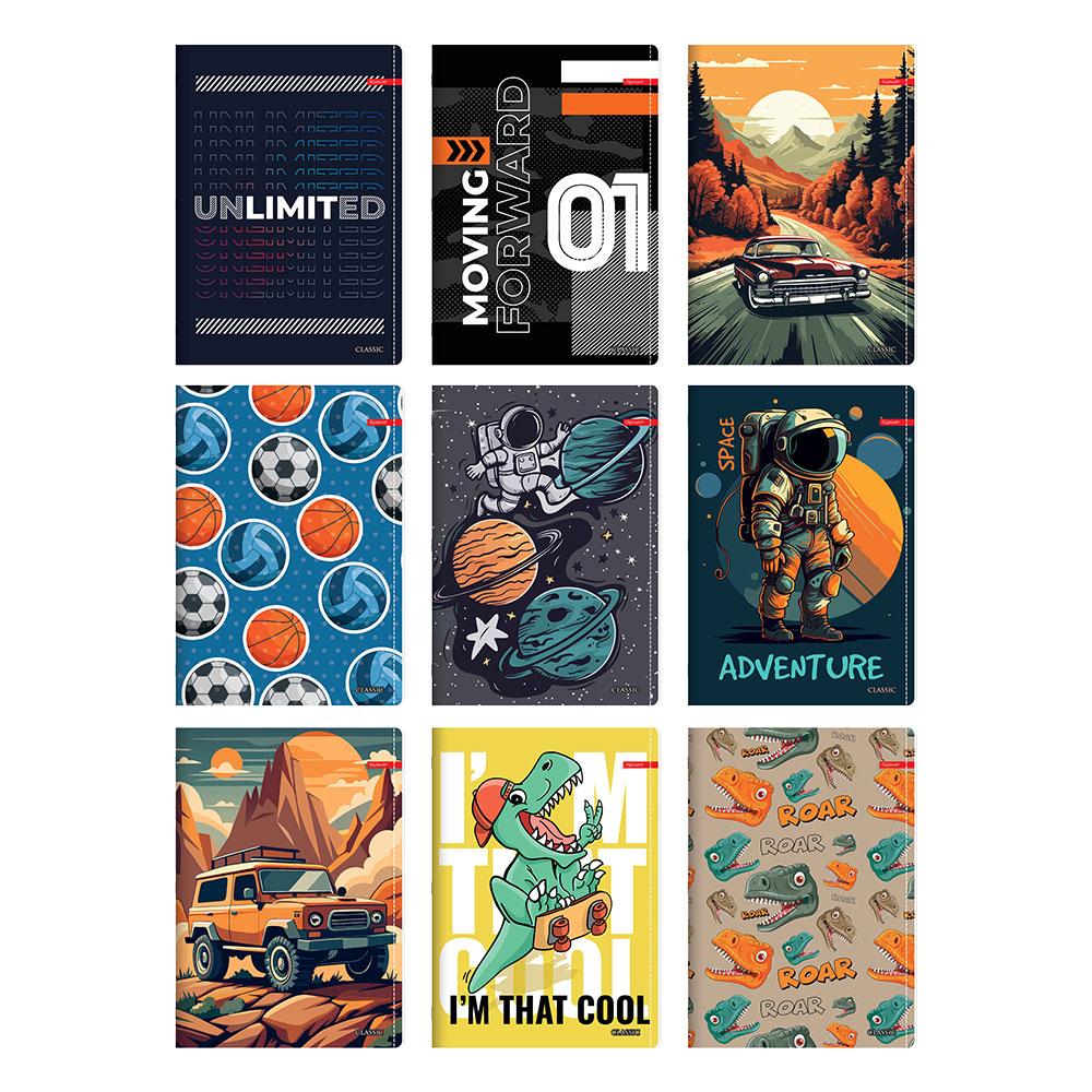 Тетрадка A4 Ilijanum Classic Boy 80л