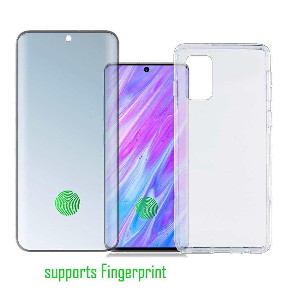 Тънък силиконов кейс и стъклено защитно покритие за дисплея на Samusg Galaxy S20, S20 5G - 4smarts 360° Premium Protection Set UltraSonix (прозрачен) | JAR Computers Тънък силиконов кейс и стъклено защитно покритие за дисплея на Samusg Galaxy S20, S20 5G - 4smarts 360° Premium Protection Set UltraSonix (прозрачен)
