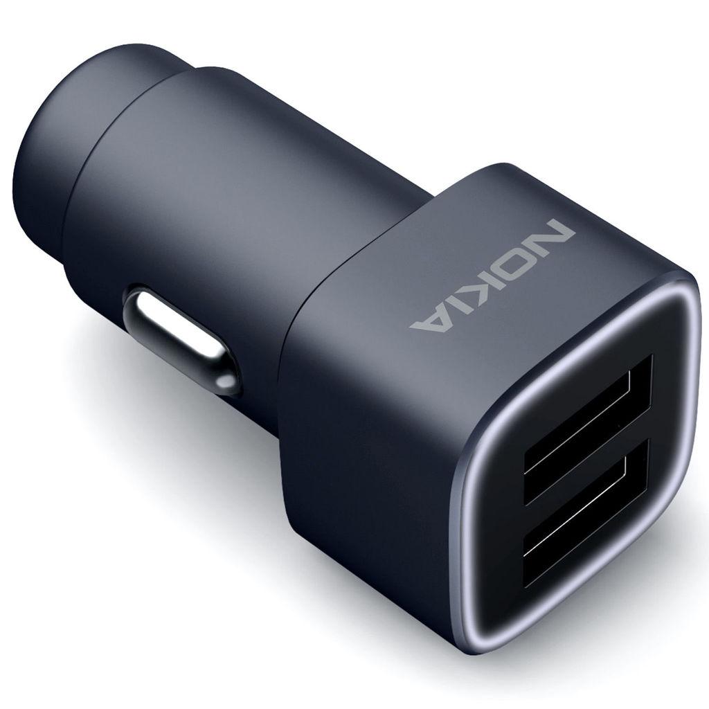 Зарядно за кола с 2 USB изходa за смартфони, таблети и мобилни устройства - Nokia Double USB Car Charger DC-301 (черен) | JAR Computers Зарядно за кола с 2 USB изходa за смартфони, таблети и мобилни устройства - Nokia Double USB Car Charger DC-301 (черен)