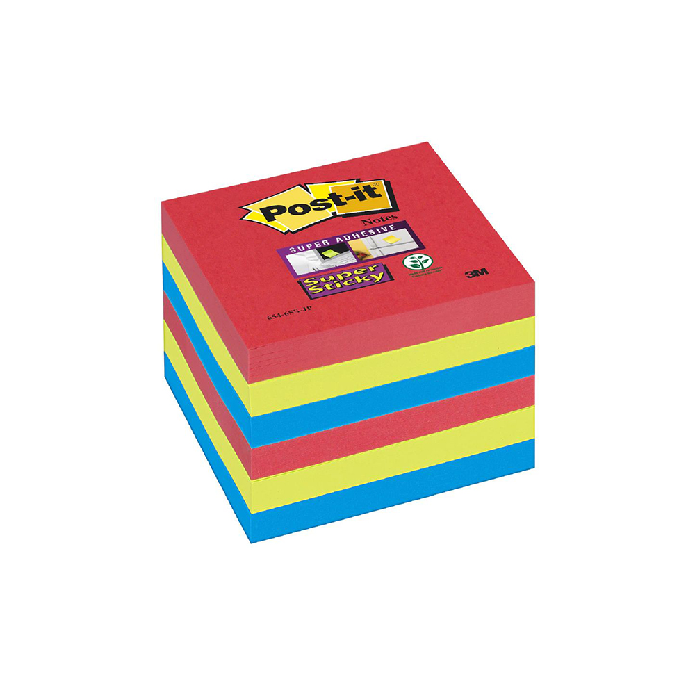 3M Post-it Stickers 76 x 76 mm (540 Sheets) (654-6SS-JP) (MMM654-6SS-JP)