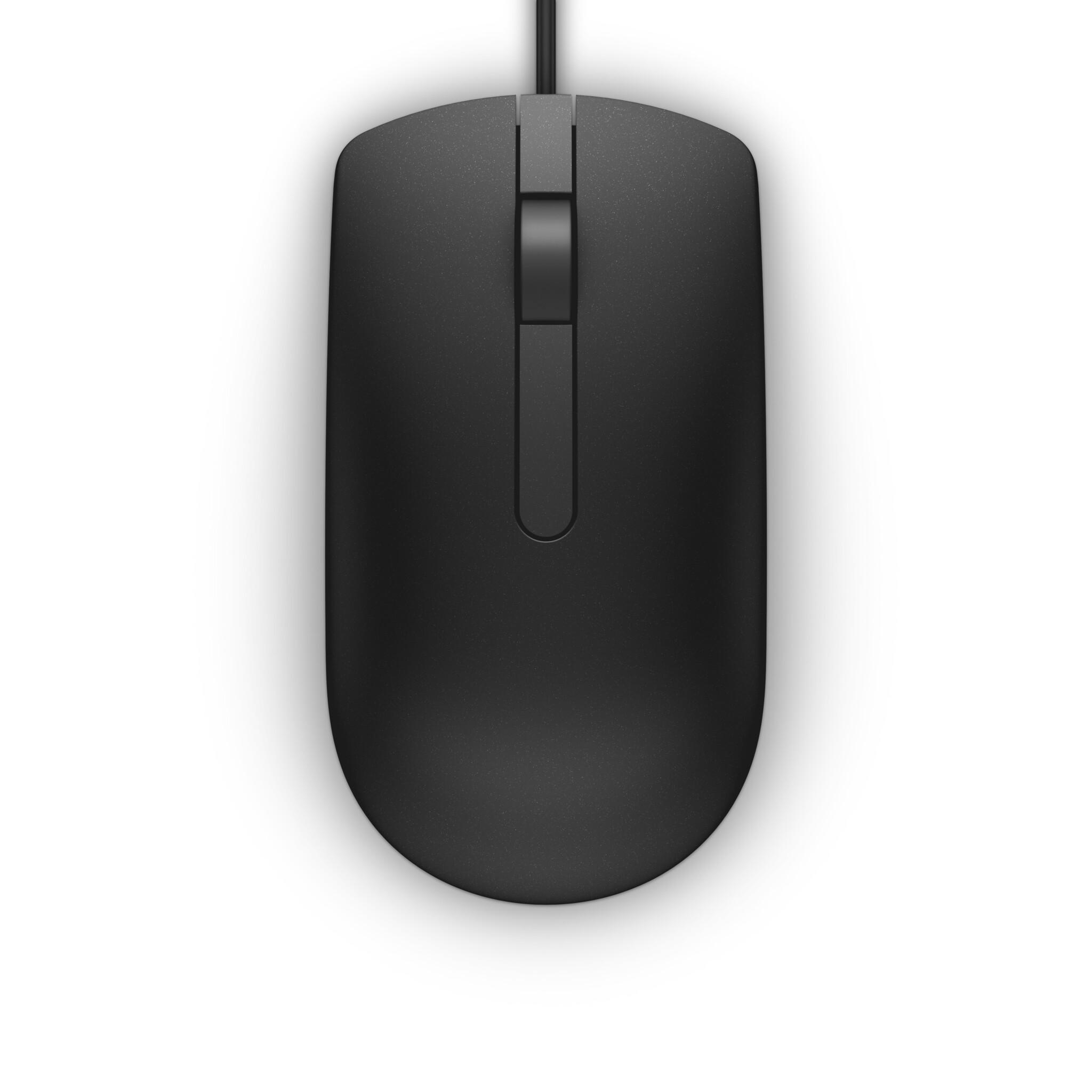 DELL MS116 мишка Офис Двуличен USB Тип-A Оптически 1000 DPI